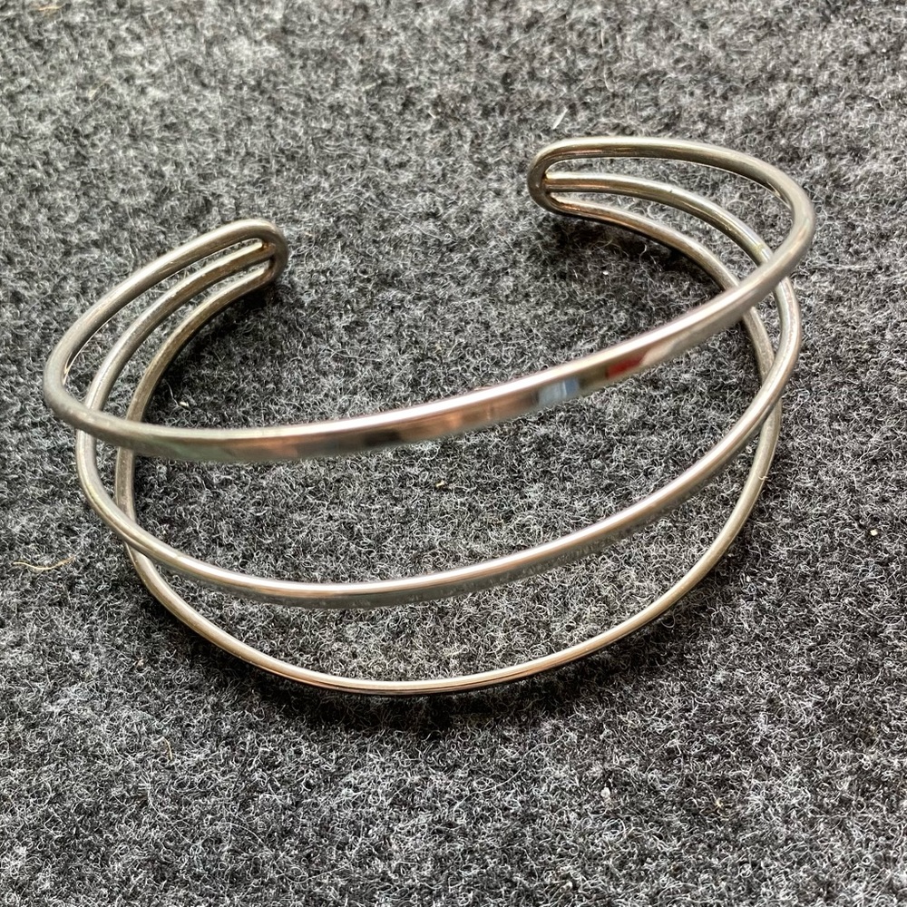 3-tier Silver Adjustable Bracelet